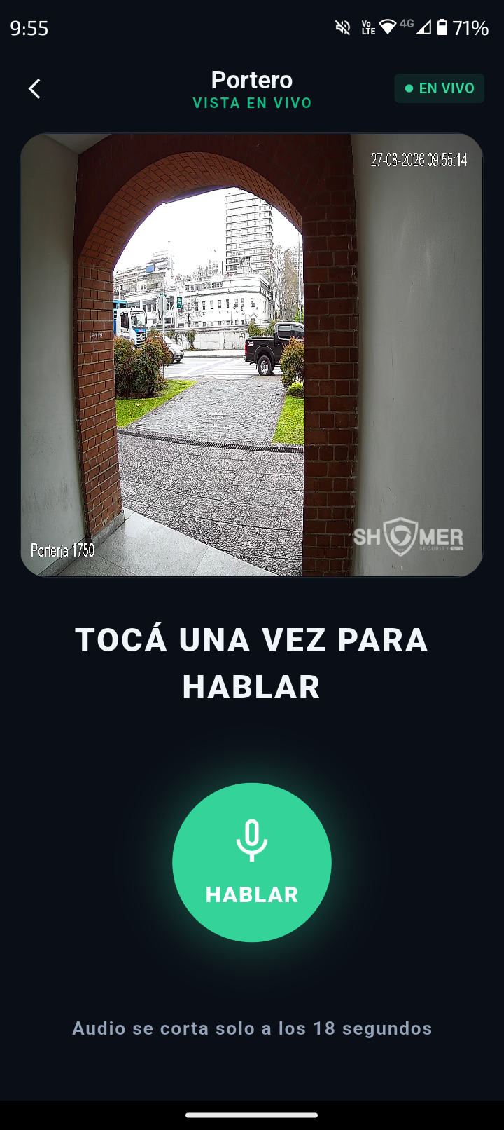 Shomer Vision — vista en vivo